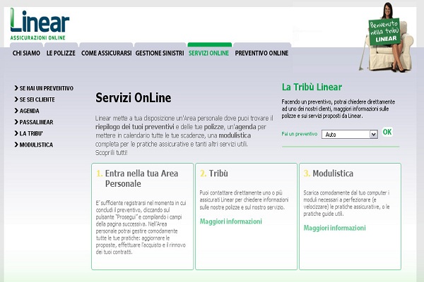 Recensione assicurazione online Linear